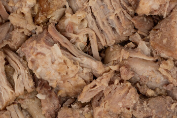 closeup of the pulled pork