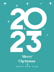 Merry christmas and happy new year template instagram post