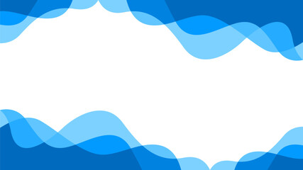 blue liquid wave on white background vector stock