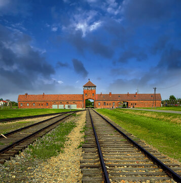 Oswiecim, Poland - The infamous Auschwitz-Birkenau, a former Nazi extermination camp and now a museum in Oswiecim. UNESCO World Heritage Site in Poland