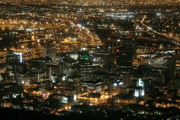 Fototapeta na wymiar Kapstadt bei Nacht