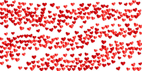 Origami pink heart shapes confetti vector background. Festive decorative elements. Postcard