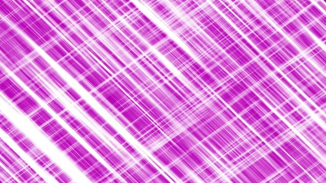 Lattice pink background of white moving intersecting lines. 3d render.