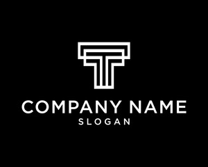 MODERN LOGO T TECHNOLOGY MINIMALIST CONNECT 