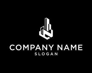 hand holding a symbol MODERN LOGO BUILDING VECTOR LOGO 