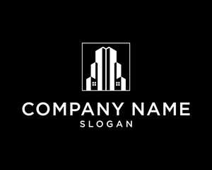 hand holding a symbol MODERN LOGO BUILDING VECTOR LOGO