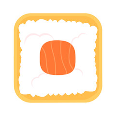 This is a sushi roll. Asian food