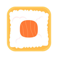 This is a sushi roll. Asian food