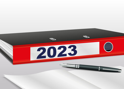 Concept de présentation d’un bilan d’entreprise pour l’année 2020 qui est vu au travers d’une loupe pour symboliser le travail d’analyse.