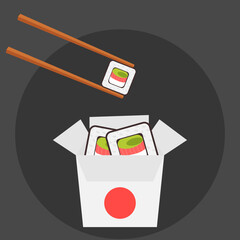 This is a sushi rolls, Asian food