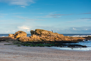 Beautiful embankment of the city of St. Andrews on the shore