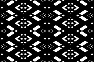 black and white illustrations, design with geometric patterns