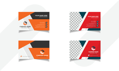 Professional Simple Elegant business card template design