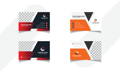 Professional Simple Elegant business card template design