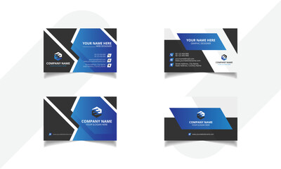 Professional Simple Elegant business card template design