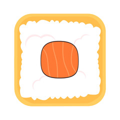 This is a sushi roll, Asian food