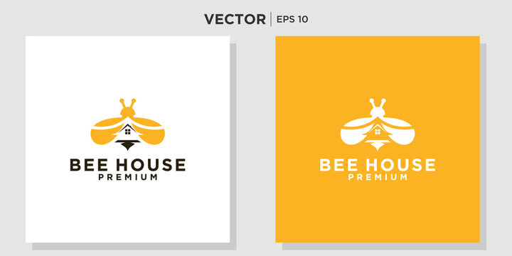 Bee house logo suitable for company