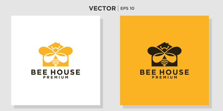 Bee house logo suitable for company