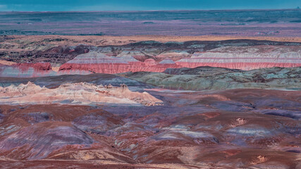 Petrified Forest and Painted Desert National Park in Arizona, USA
