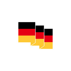 Germany flag icon set vector sign symbol