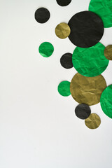Black, Green & Khaki Paper Background	

