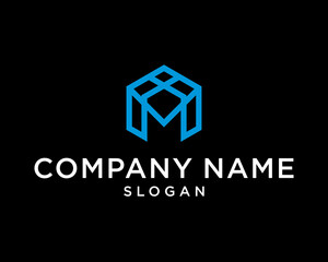 real estate logo MODERN LOGO M 