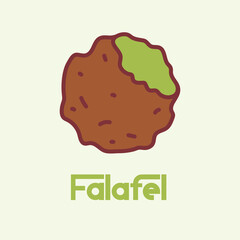 Falafel Restaurant. Falafel sign for falafel restaurants, food website, shawarma shops, kebab shop, food blog, food website, food app, restaurant app, restaurant website
