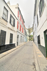 Fototapeta na wymiar Streets of British Gibraltar
