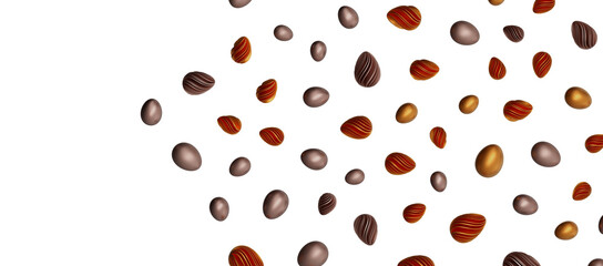 easter egg with gold pattern decoration