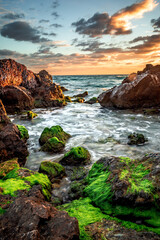 Portrait - Magnifique Crépuscule sur la plage