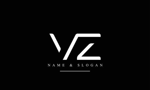VZ, ZV, V, Z abstract letters logo monogram