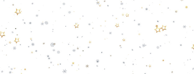 Winter christmas sky with falling snow