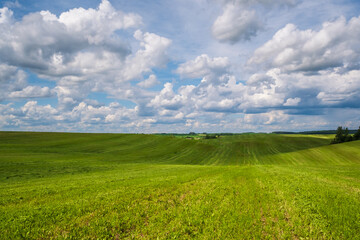 blue sky background with white striped clouds in heaven and infinity may use for sky replacement.