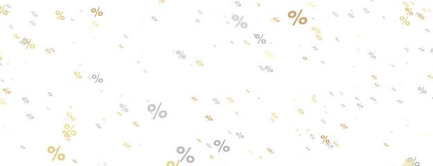 percent shopping digital in hand 3d.