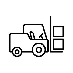 forklift icon flat trendy popular simple