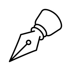 fountain pen icon flat trendy popular simple