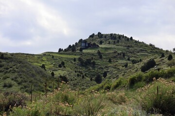 Fototapeta na wymiar House in the Hill