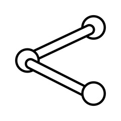 share icon flat trendy popular simple