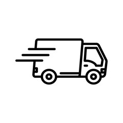 shipping truck icon flat trendy popular simple