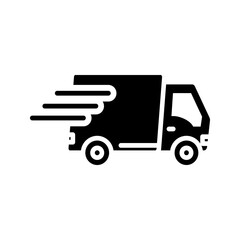 shipping truck icon flat trendy popular simple
