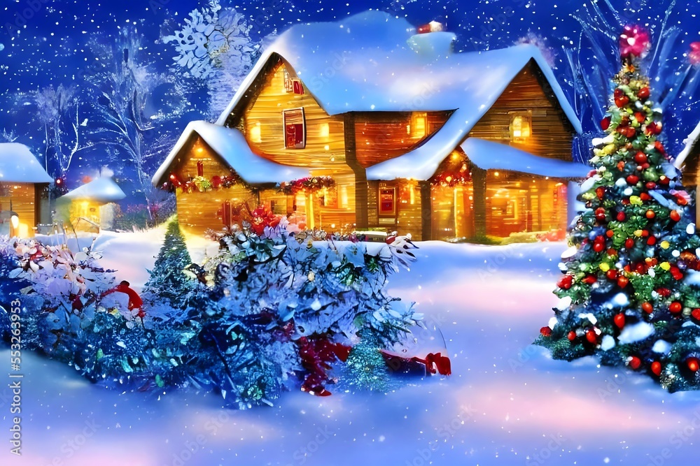 Sticker Christmas background wallpaper