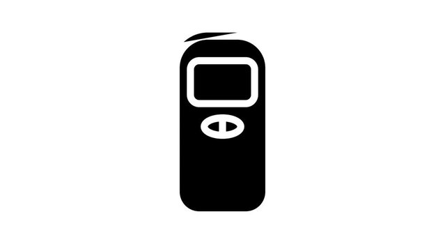 mobile phone old gadget line icon animation