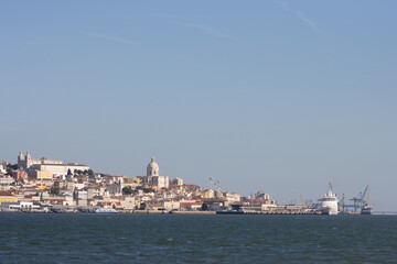 Landscape of Lisbon and tiver Tagus