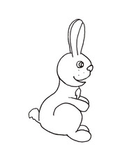 Happy bunny rabbit on holiday