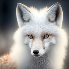 Naklejka premium White Fox Look