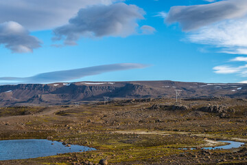 Landscape of the East Fjords (Iceland)