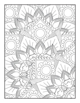 Mandala Coloring Pages, Floral Mandala Coloring Page, Flower Mandala Coloring Pages,