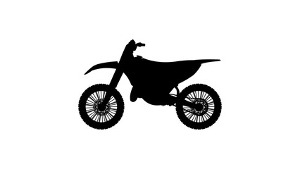 Fototapeta na wymiar Motocross Motorcycle silhouette
