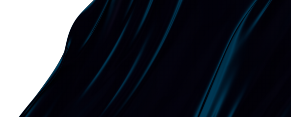 3D render abstract background of smooth lines of spline blue waves