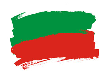 The Sac and Fox Tribe of the Mississippi in Iowa flag, United States. The Meskwaki Nation banner brush style. Horizontal vector Illustration isolated on white background.  